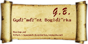 Gyémánt Boglárka névjegykártya